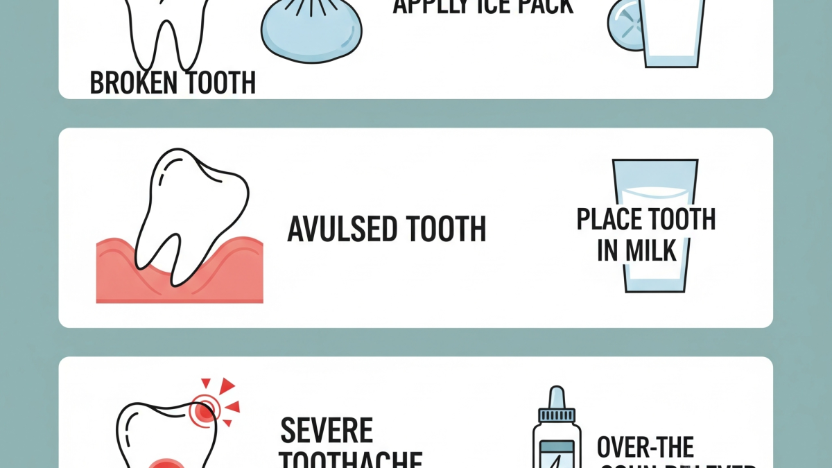 Dental Emergencies: What to Do in Case of Pain, Fracture, or Knocked-Out Tooth